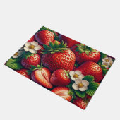 Tapis de sol de cuisine fraise fraises (Incliné)