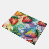 Tapis de sol de cuisine fraise fraises (Incliné)