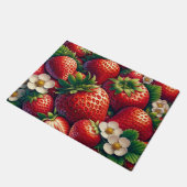 Tapis de sol de cuisine fraise fraises (Incliné)