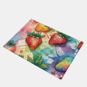 Tapis de sol de cuisine fraise fraises (Incliné)