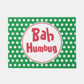 Tapis de sol de Noël Funny Bah Humbug (Devant)