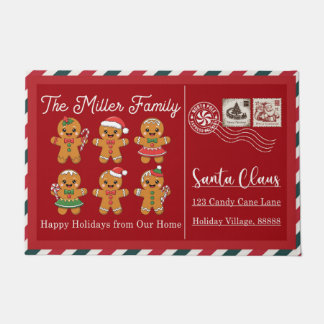 Tapis de sol de Noël Joyeuses Fêtes – Bienvenue Fe