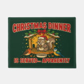 Tapis de sol de Noël servi apparemment (Devant)