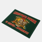 Tapis de sol de Noël servi apparemment (Incliné)