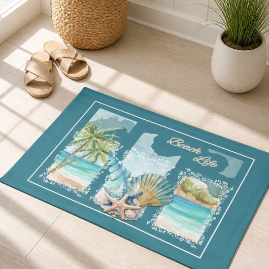 Tapis de sol de plage coloré
