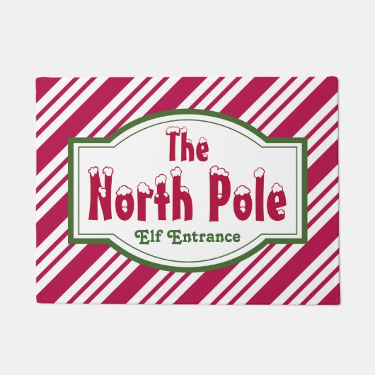 Tapis de sol décoratif de Noël Pôle Nord (Devant)