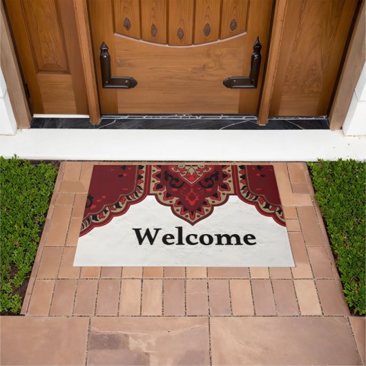 Tapis de sol d'entrée de campagne rustique avec dé (De plein air)