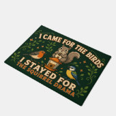 Tapis de sol drôle de drame d'écureuil pour l'obse (Incliné)