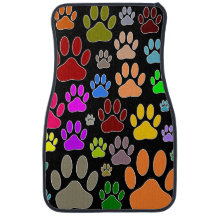 Empreintes de pattes de chiens sur Arrière - plan