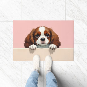 Tapis de sol en forme de Cavalier King Charles Spa