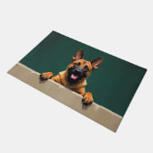 Tapis de sol en forme de Malinois belge (Incliné)