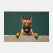 Tapis de sol en forme de Malinois belge (Devant)