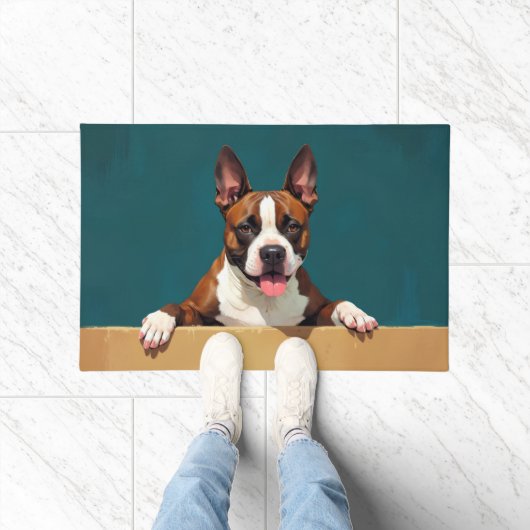 Tapis de sol en forme de Terrier Américain de Staf (Intérieur)