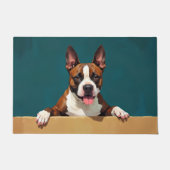 Tapis de sol en forme de Terrier Américain de Staf (Devant)