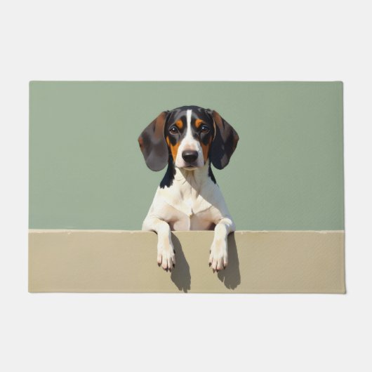 Tapis de sol en forme de Treeing Walker Coonhound (Devant)