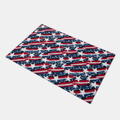 Tapis de sol étoiles patriotiques (Incliné)