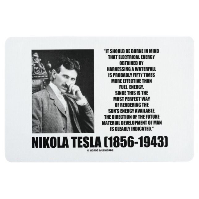 Tapis De Sol Exploitation de la citation de Tesla de l'énergie (Devant)