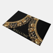Tapis de sol Fleurs Ornementales Dorées (Incliné)