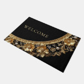 Tapis de sol Fleurs Ornementales Dorées (Incliné)