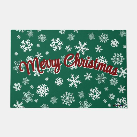 Tapis de sol flocons de neige personnalisable Joye (Devant)