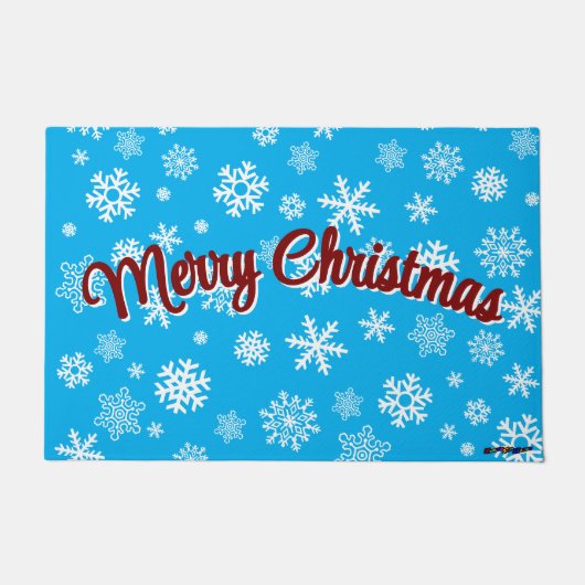 Tapis de sol flocons de neige personnalisable Joye (Devant)