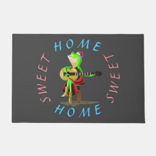Tapis de sol Home Sweet Home avec grenouille music