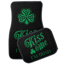 Kiss Me Je suis Irlandais Car Mats