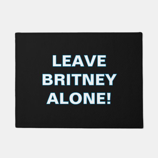 Tapis de sol ''Laissez Britney tranquille'' (Devant)