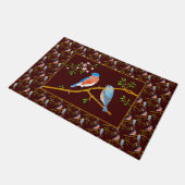 Tapis de sol Merles Bleus Marron Foncé (Incliné)
