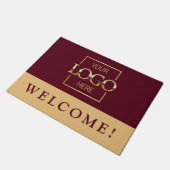 Tapis de sol moderne rouge pour logo promotionnel (Incliné)