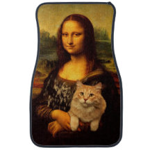 Mona Lisa avec son chat Amateurs de chats (fourrur