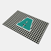Tapis de sol monogrammé pied de poule (Incliné)