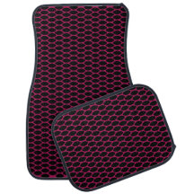 Motif Grille rose Parquet de sol de voiture Plein