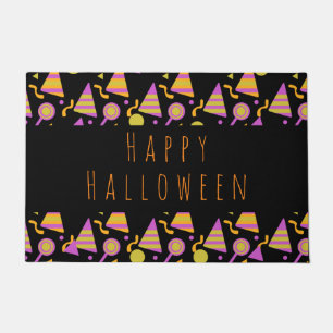 Tapis de sol néon bonbons Happy Halloween