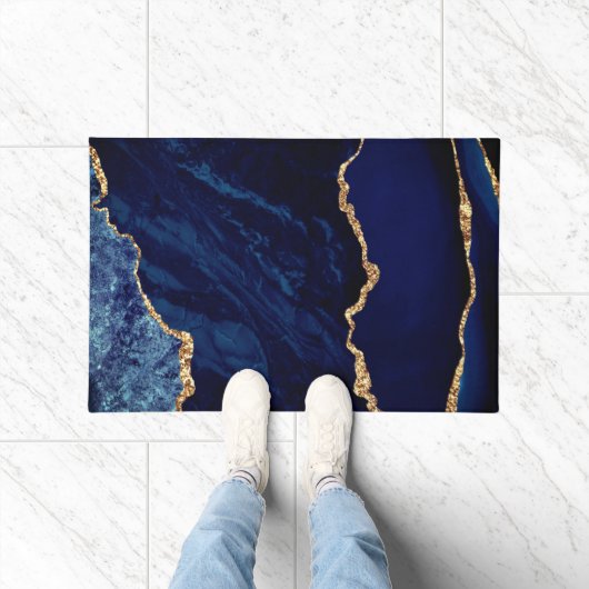 Tapis de sol Pailleté Or Bleu (Intérieur)