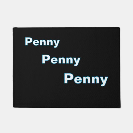 Tapis de sol ''Penny, Penny, Penny'' (Devant)