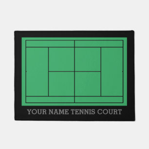 Tapis de sol personnalisé de tennis privé drôle de