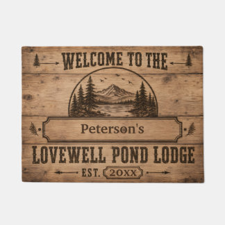 Tapis de sol personnalisé Lovewell Pond Lodge