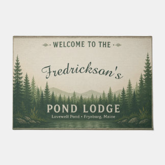 Tapis de sol personnalisé Lovewell Pond Lodge