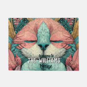 Tapis de sol pour chatons félin boho
