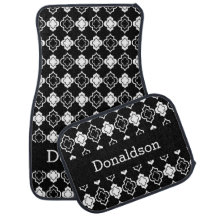 Quatrefoil Motif noir et blanc | Couleur do-it-you