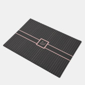Tapis de sol rayé de rose et noir (Incliné)