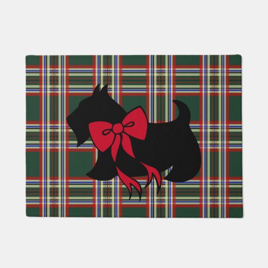Tapis de sol Scottish Terrier de Noël  (Devant)