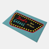 Tapis de sol Signe de garage de papa rétro (Incliné)
