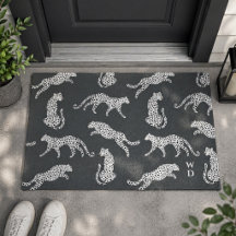 Tapis de sol | Tapis de bienvenue à motif guépard