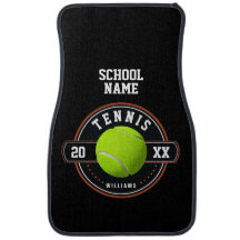 TENNIS- School Spirit Car Floor Mat