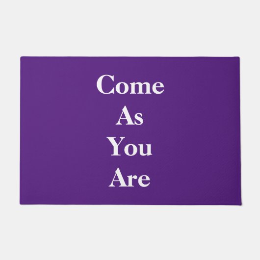 Tapis de sol 'Venez comme vous êtes' (Devant)