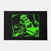 Tapis de sol vert et noir Biker Bro (Devant)