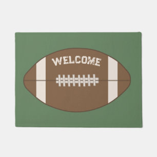 Tapis de sol vintage de football de bienvenue