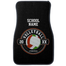 VOLLEYBALL- School Spirit Car Floor Mat